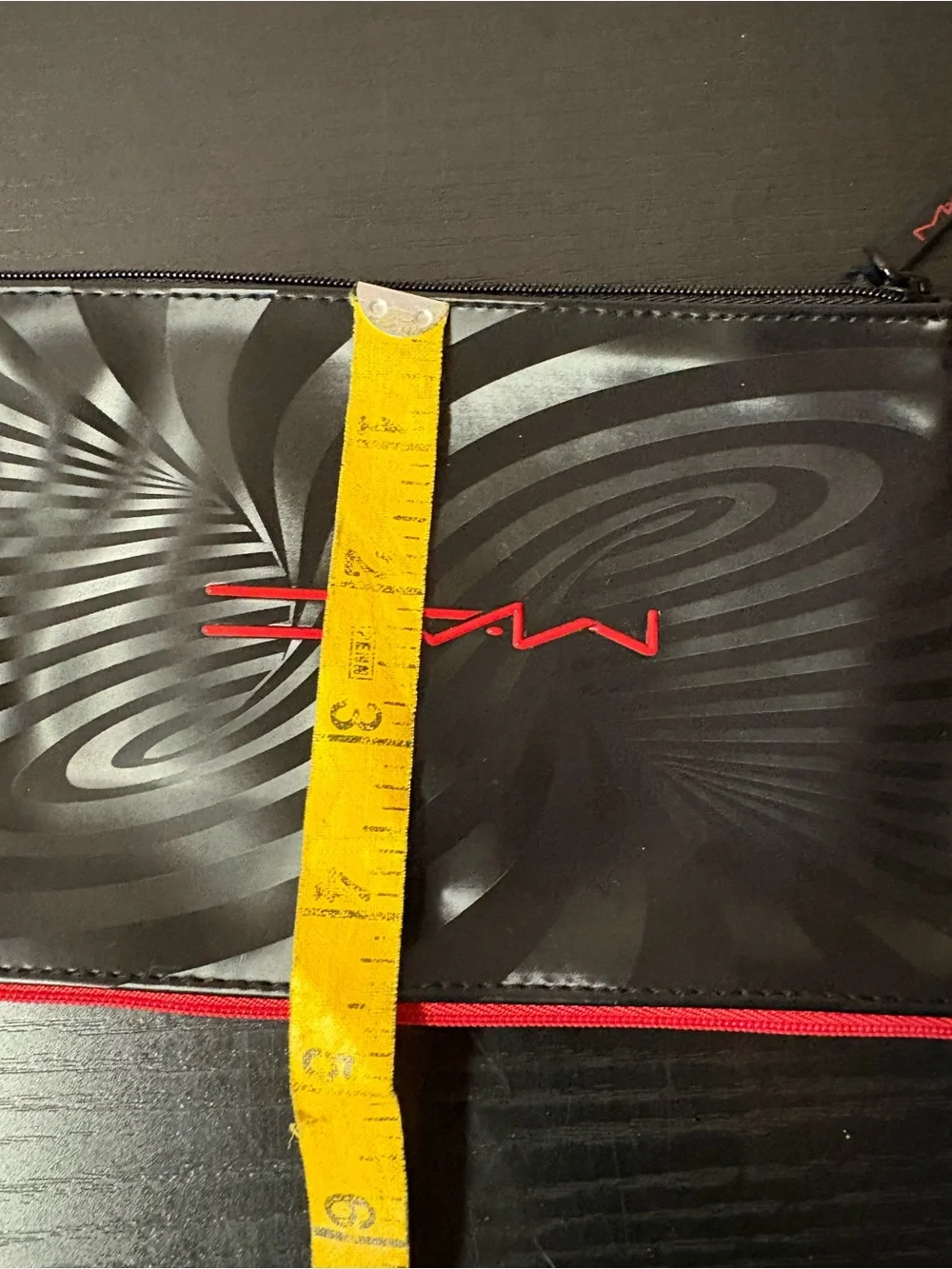 MAC Limited Edition Double Zip Optical Illusion Makeup Cosmetic Bag
